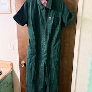 Lucy & Yak posy green jumpsuit